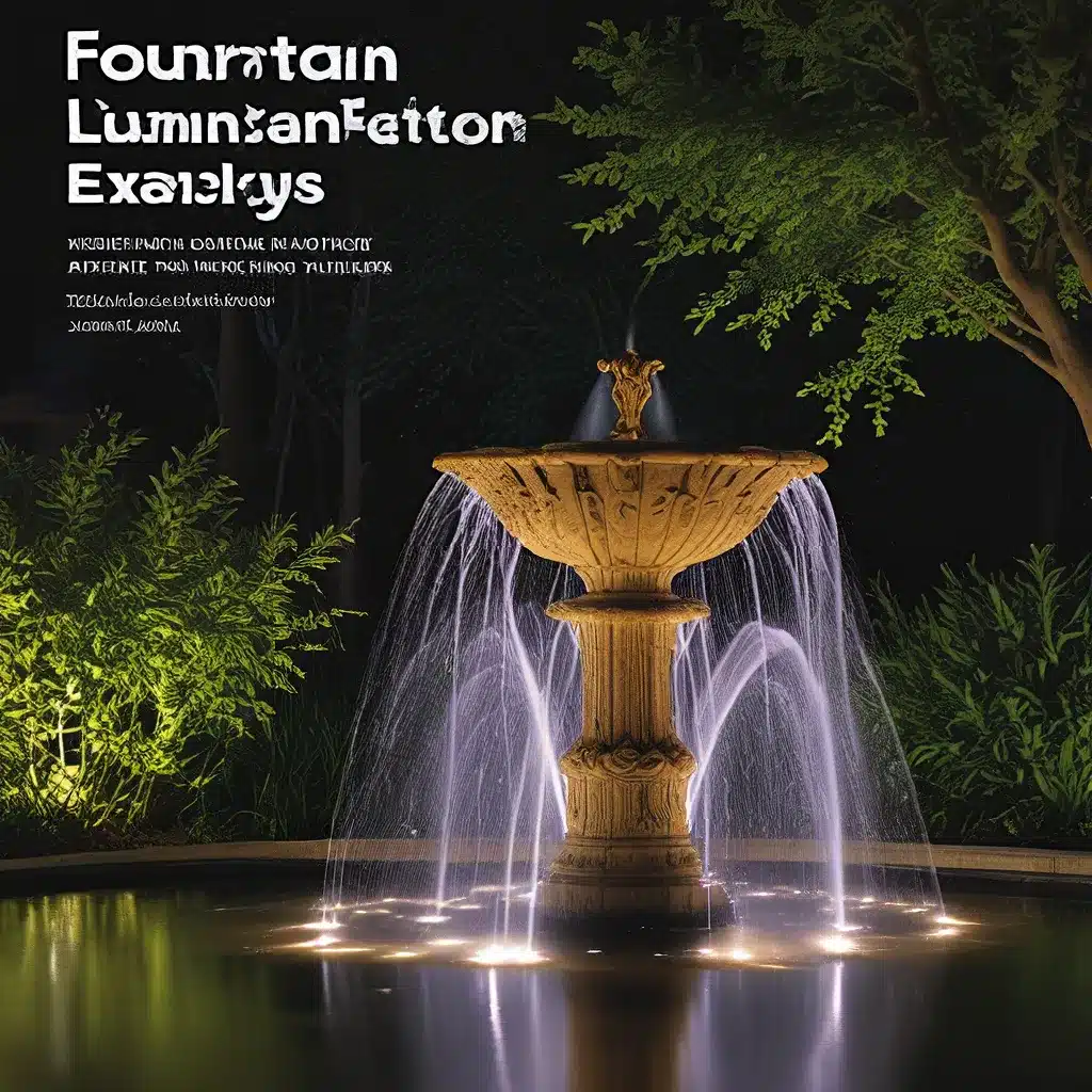 Fountain Illumination Masterclass: Techniques for Mesmerizing Water Feature Displays