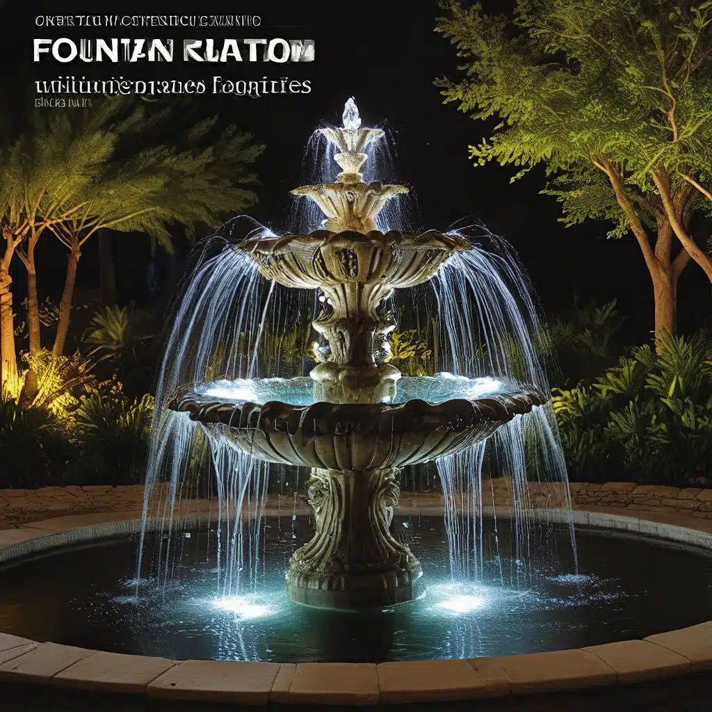 Fountain Illumination Mastery: Techniques for Mesmerizing Water Features