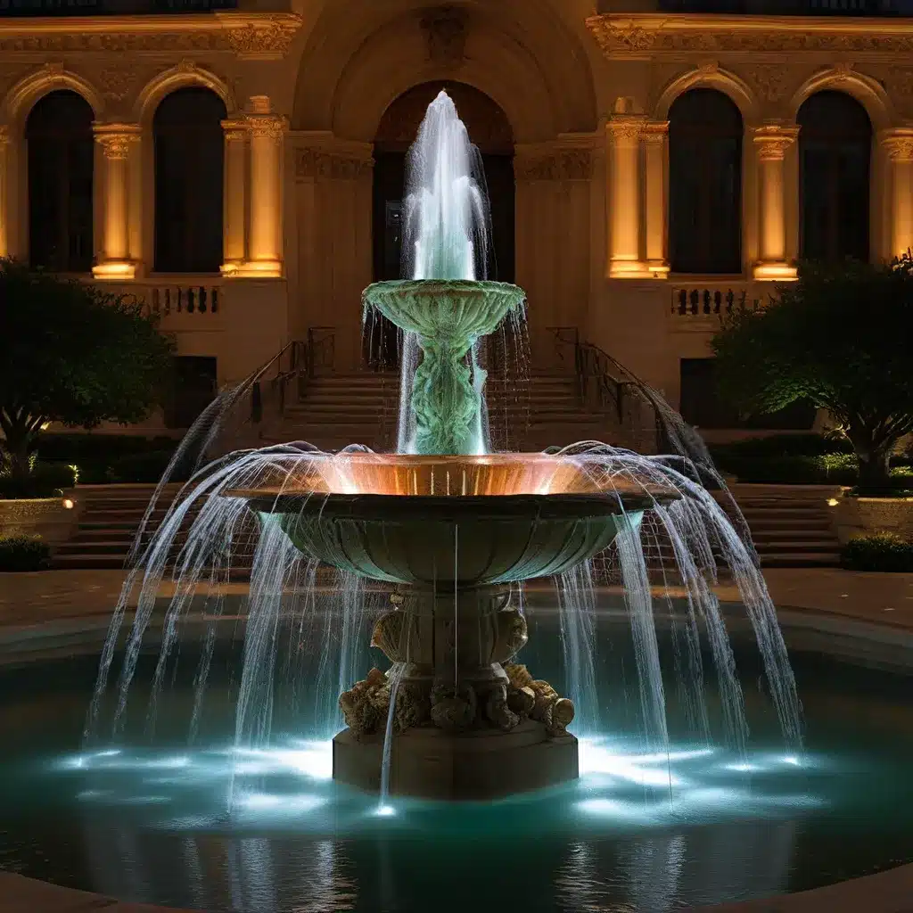 Hydro-Luminescent Wonders: Transforming Fountains through Lighting