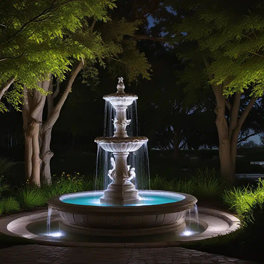 Luminescent Landscapes: Transforming Fountains with Lighting Prowess