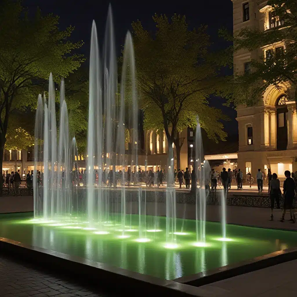 Luminous Fountains: Enhancing Public Spaces with Light and Water