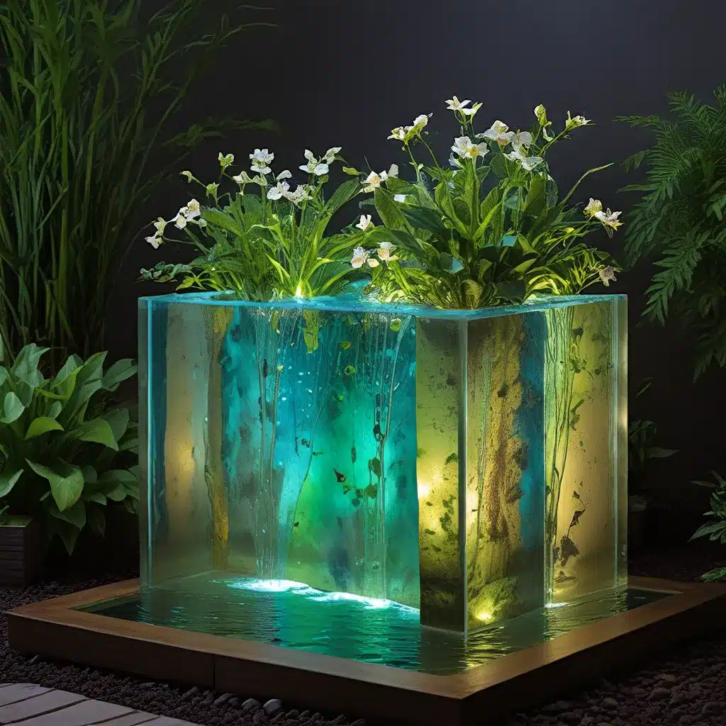 Luminous Liquid Landscapes: Crafting Captivating Water Feature Displays